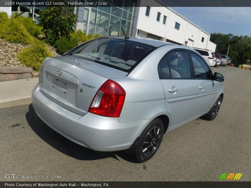 Platinum Silver / Gray 2008 Hyundai Accent GLS Sedan