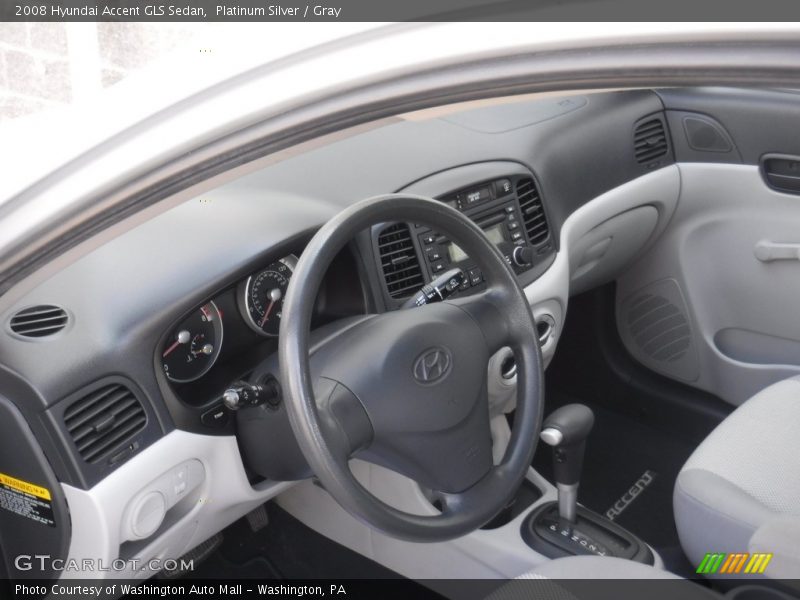 Platinum Silver / Gray 2008 Hyundai Accent GLS Sedan