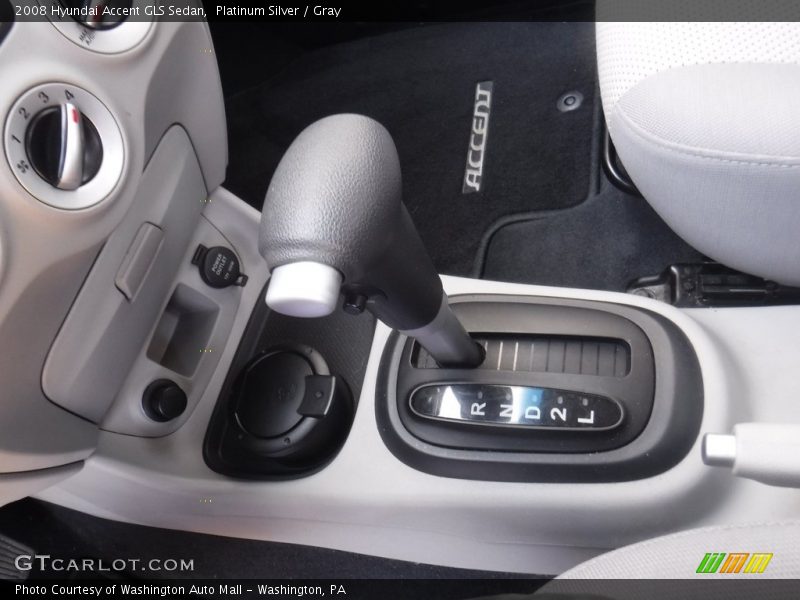 Platinum Silver / Gray 2008 Hyundai Accent GLS Sedan