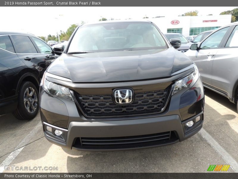 Crystal Black Pearl / Black 2019 Honda Passport Sport