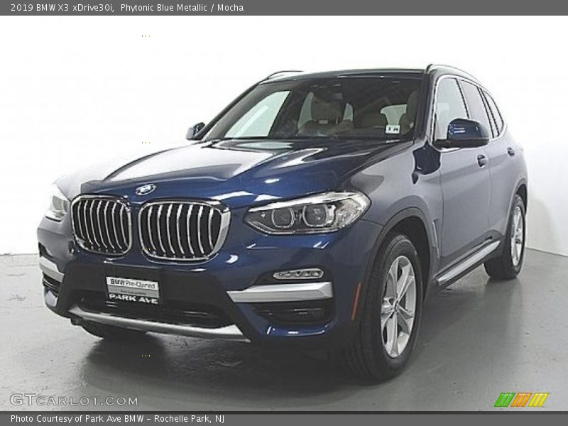 Phytonic Blue Metallic / Mocha 2019 BMW X3 xDrive30i