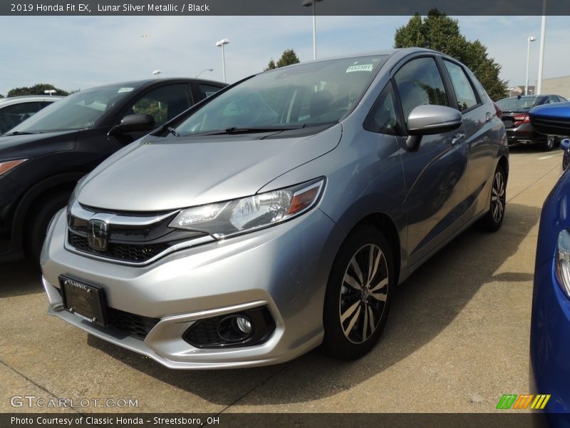 Lunar Silver Metallic / Black 2019 Honda Fit EX