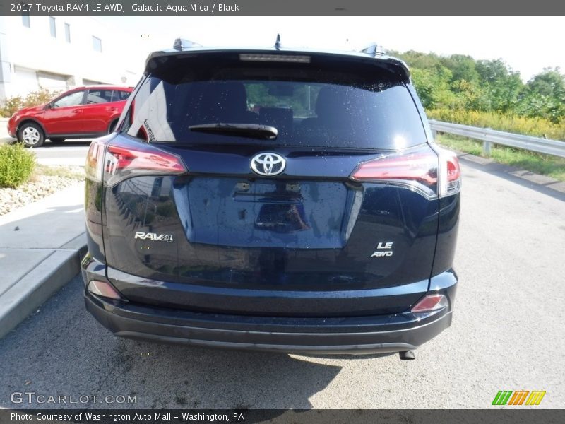 Galactic Aqua Mica / Black 2017 Toyota RAV4 LE AWD