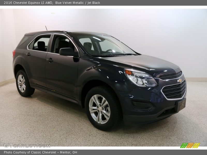 Blue Velvet Metallic / Jet Black 2016 Chevrolet Equinox LS AWD