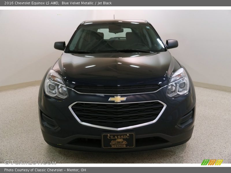 Blue Velvet Metallic / Jet Black 2016 Chevrolet Equinox LS AWD