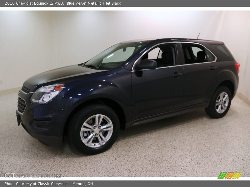 Blue Velvet Metallic / Jet Black 2016 Chevrolet Equinox LS AWD