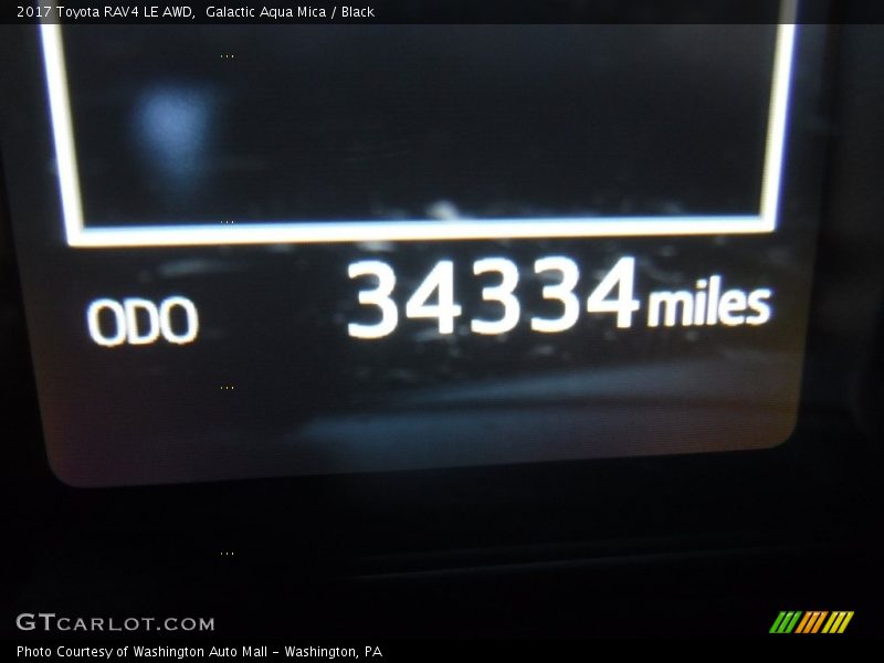 Galactic Aqua Mica / Black 2017 Toyota RAV4 LE AWD