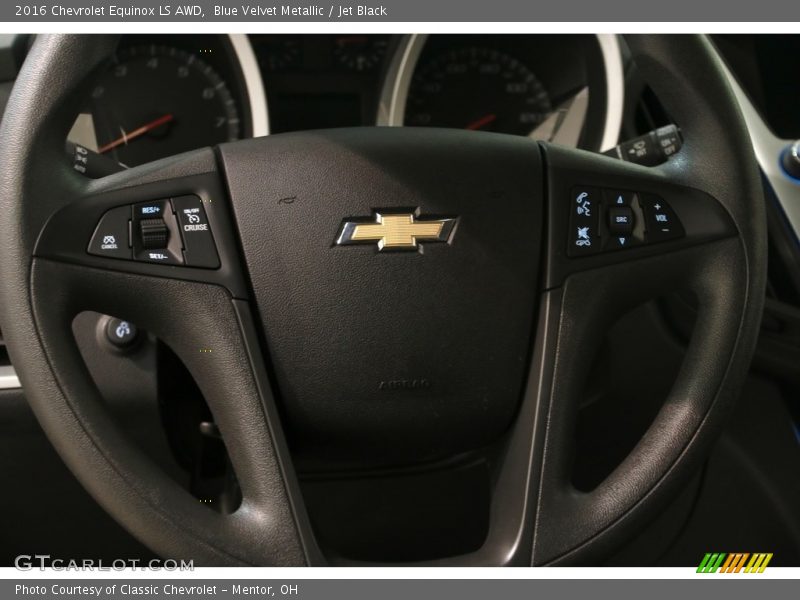 Blue Velvet Metallic / Jet Black 2016 Chevrolet Equinox LS AWD