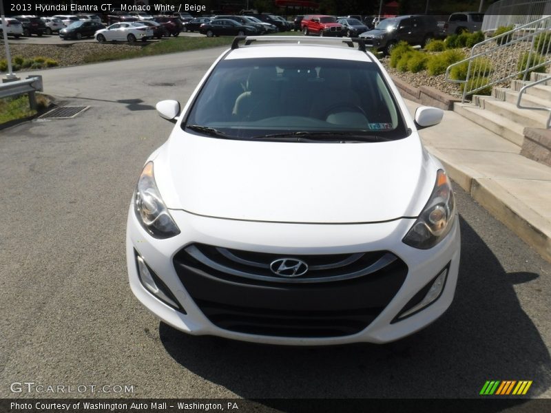 Monaco White / Beige 2013 Hyundai Elantra GT