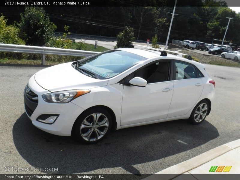 Monaco White / Beige 2013 Hyundai Elantra GT