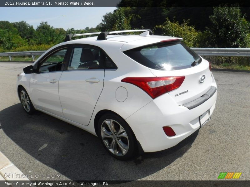 Monaco White / Beige 2013 Hyundai Elantra GT