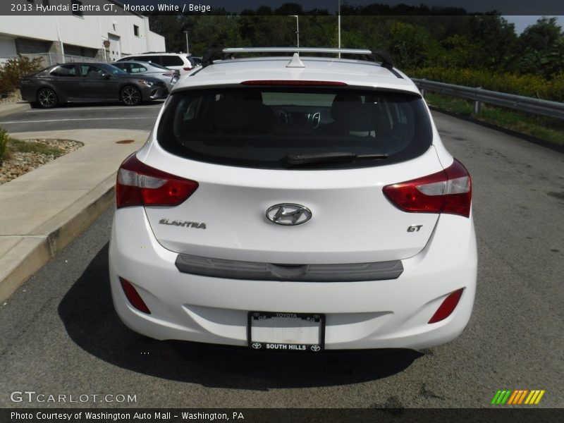 Monaco White / Beige 2013 Hyundai Elantra GT