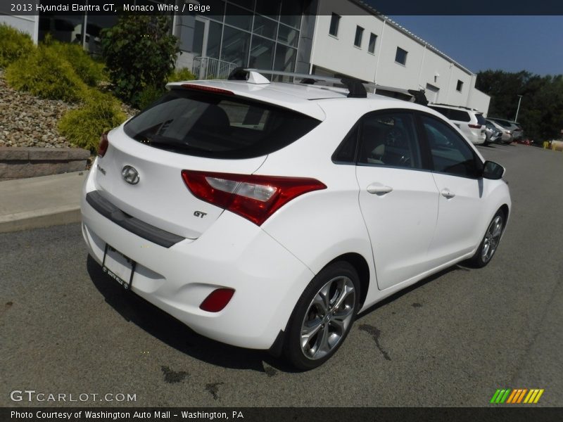 Monaco White / Beige 2013 Hyundai Elantra GT