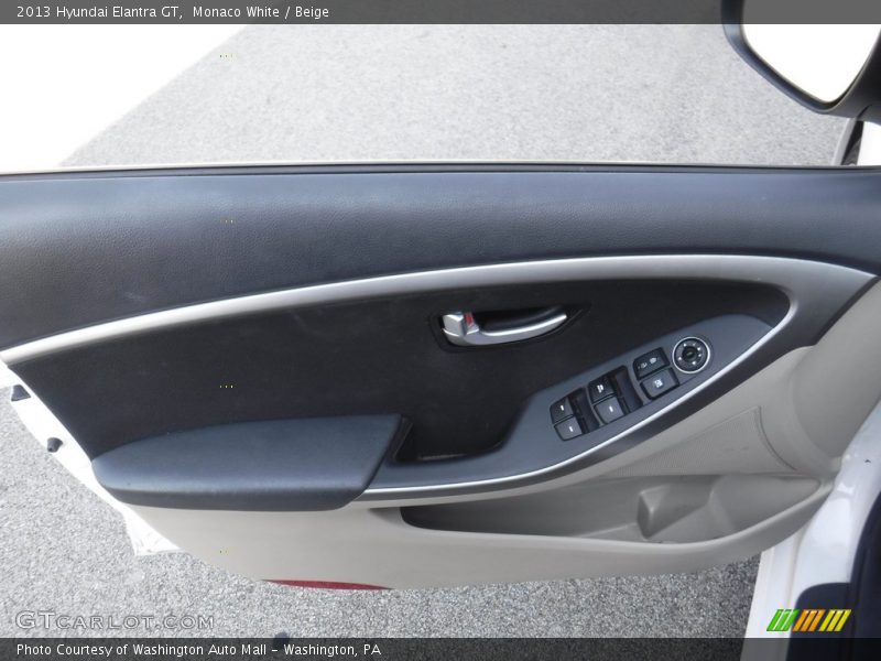 Monaco White / Beige 2013 Hyundai Elantra GT