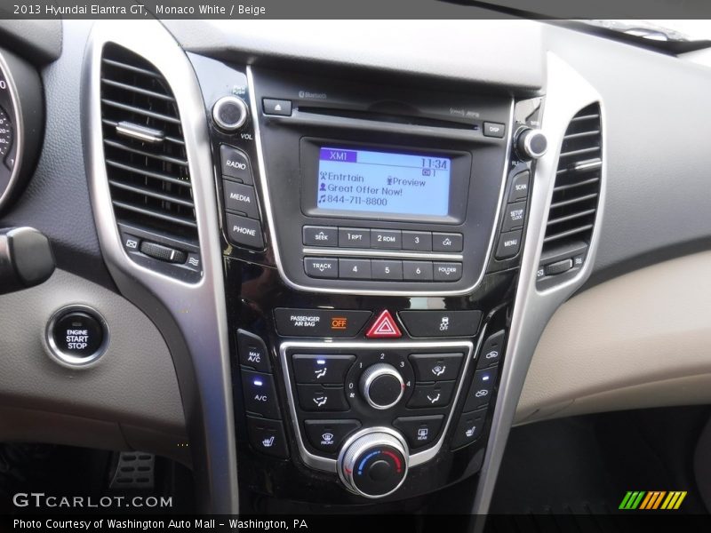 Monaco White / Beige 2013 Hyundai Elantra GT