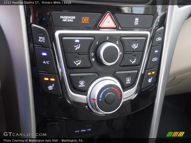 Monaco White / Beige 2013 Hyundai Elantra GT