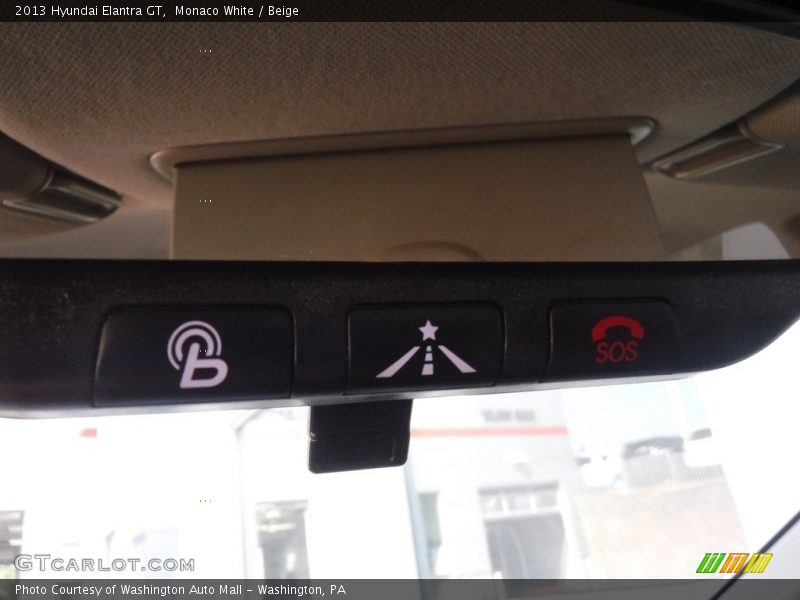 Monaco White / Beige 2013 Hyundai Elantra GT