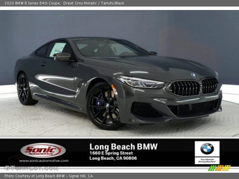 Dravit Grey Metallic / Tartufo/Black 2020 BMW 8 Series 840i Coupe