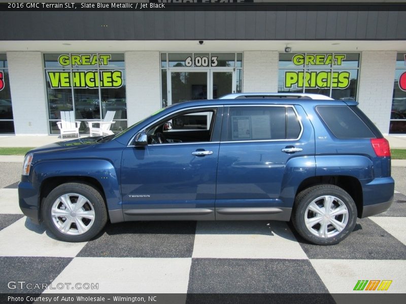 Slate Blue Metallic / Jet Black 2016 GMC Terrain SLT