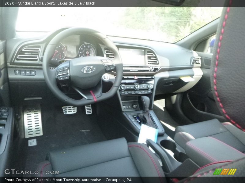 Lakeside Blue / Black 2020 Hyundai Elantra Sport