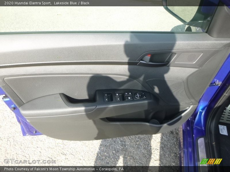 Lakeside Blue / Black 2020 Hyundai Elantra Sport