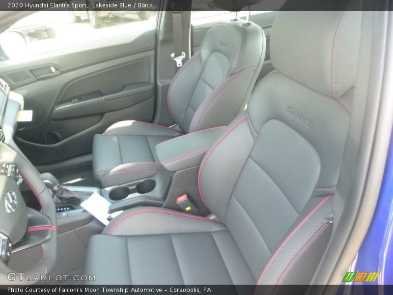Lakeside Blue / Black 2020 Hyundai Elantra Sport
