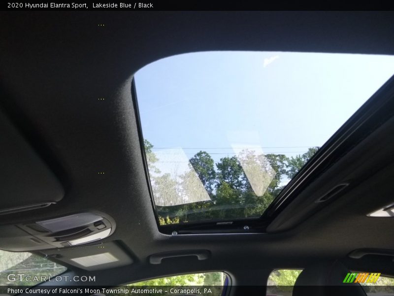 Lakeside Blue / Black 2020 Hyundai Elantra Sport