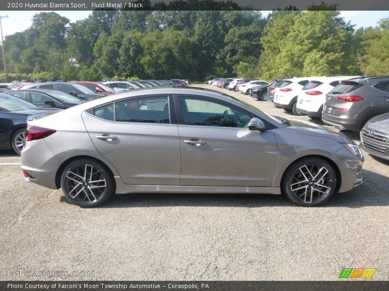 Fluid Metal / Black 2020 Hyundai Elantra Sport