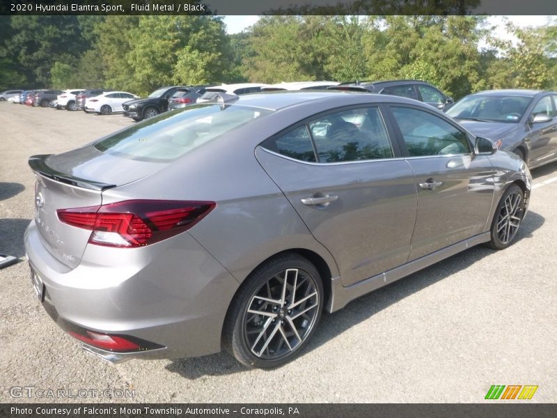 Fluid Metal / Black 2020 Hyundai Elantra Sport
