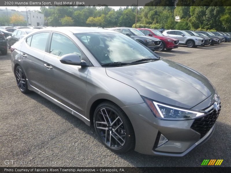 Fluid Metal / Black 2020 Hyundai Elantra Sport