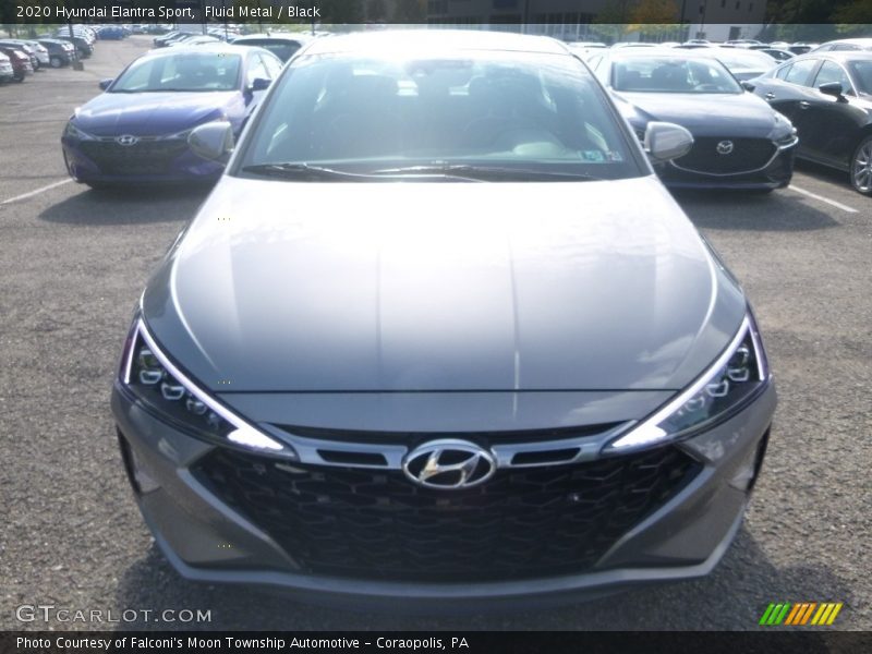 Fluid Metal / Black 2020 Hyundai Elantra Sport