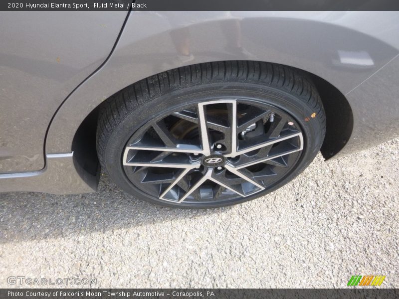 Fluid Metal / Black 2020 Hyundai Elantra Sport