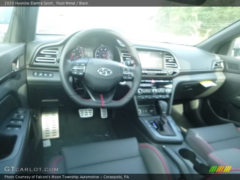 Fluid Metal / Black 2020 Hyundai Elantra Sport