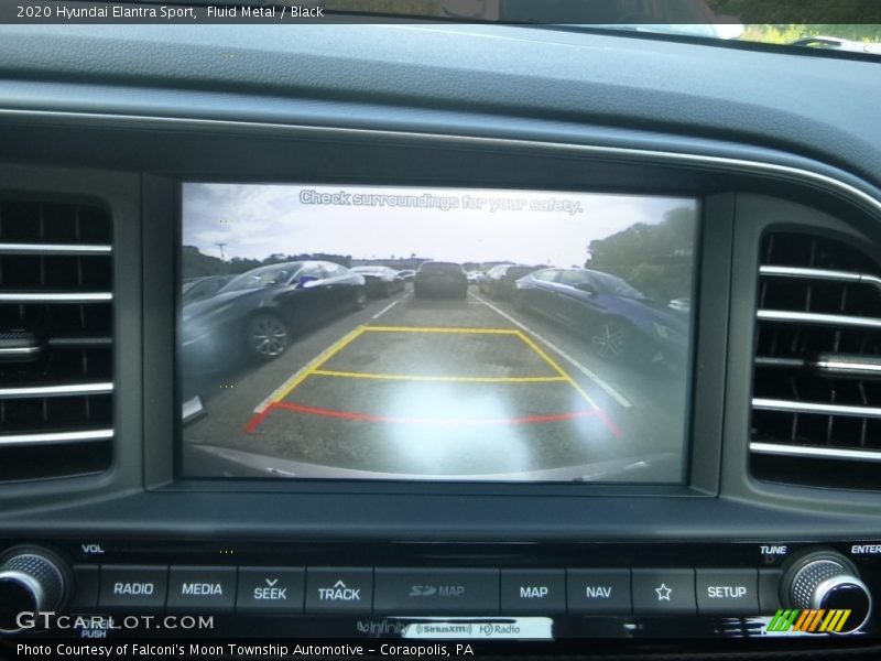 Fluid Metal / Black 2020 Hyundai Elantra Sport