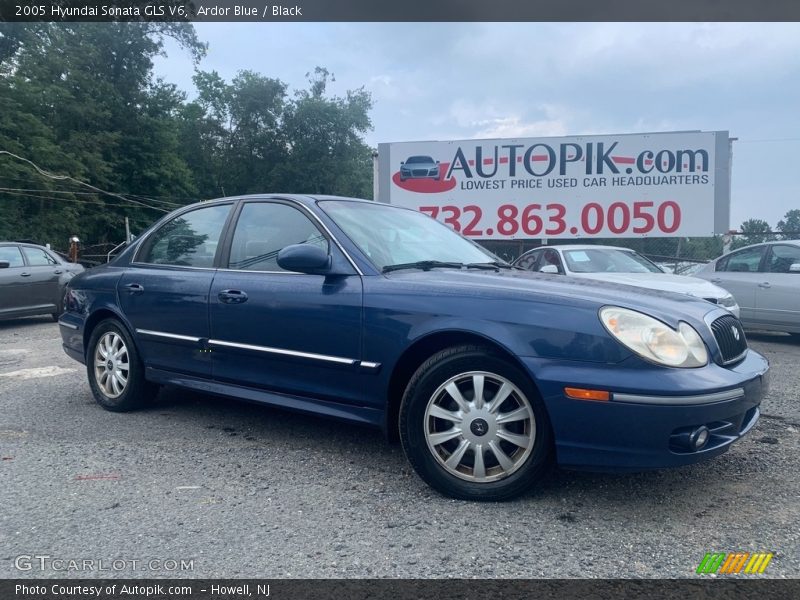 Ardor Blue / Black 2005 Hyundai Sonata GLS V6