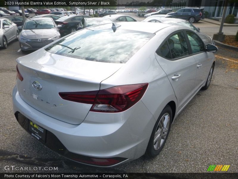 Symphony Silver / Black 2020 Hyundai Elantra Value Edition