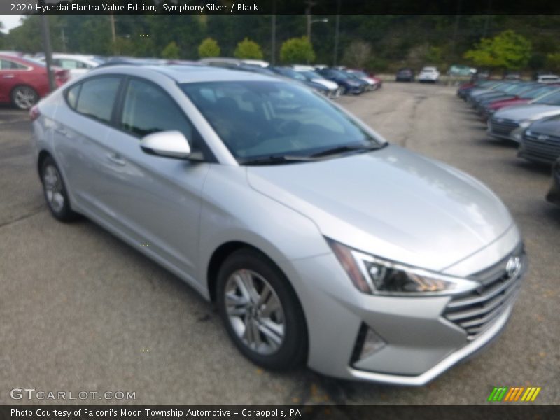 Symphony Silver / Black 2020 Hyundai Elantra Value Edition