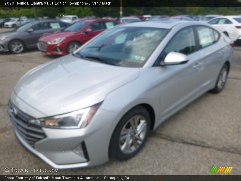Symphony Silver / Black 2020 Hyundai Elantra Value Edition