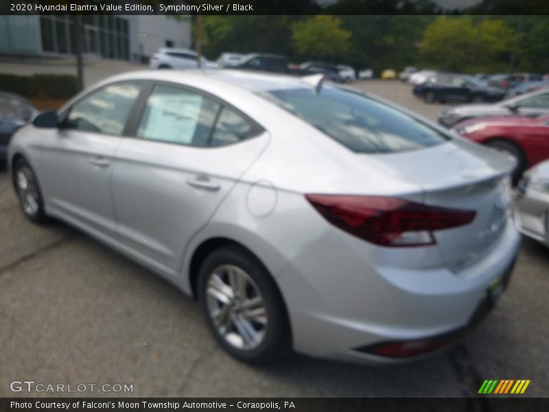Symphony Silver / Black 2020 Hyundai Elantra Value Edition