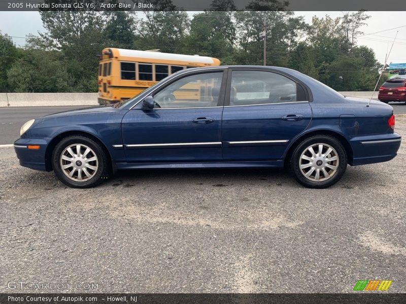 Ardor Blue / Black 2005 Hyundai Sonata GLS V6
