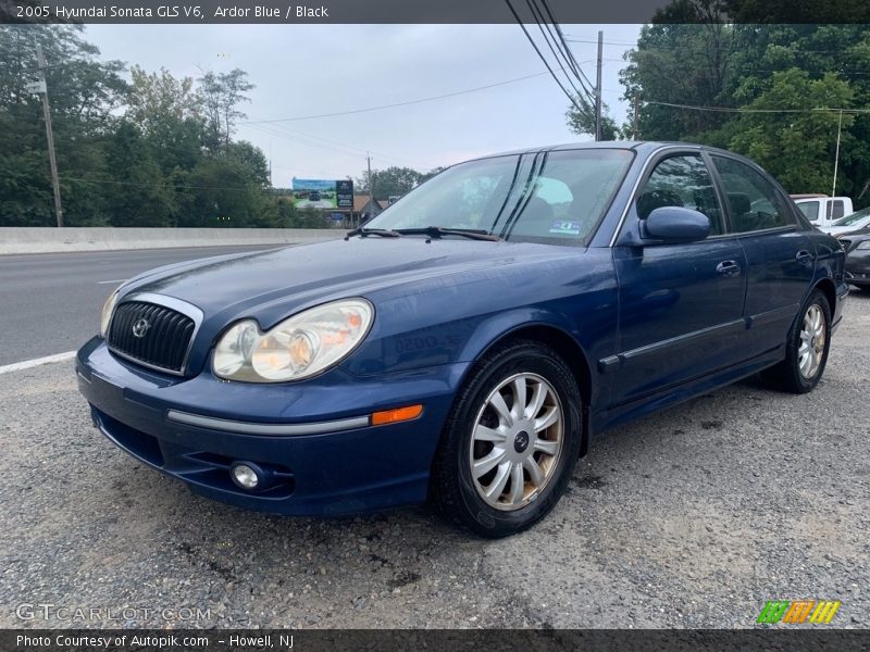 Ardor Blue / Black 2005 Hyundai Sonata GLS V6