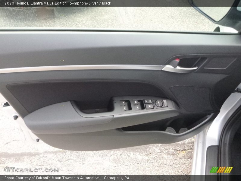 Symphony Silver / Black 2020 Hyundai Elantra Value Edition