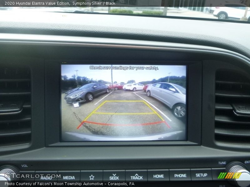 Symphony Silver / Black 2020 Hyundai Elantra Value Edition