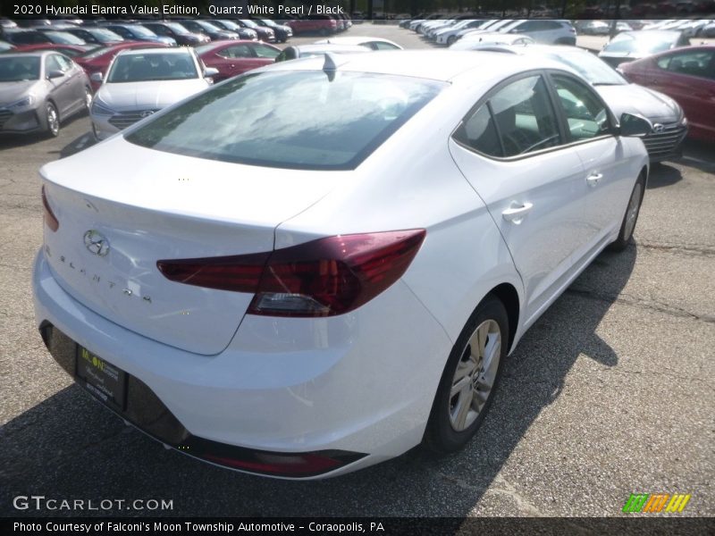 Quartz White Pearl / Black 2020 Hyundai Elantra Value Edition
