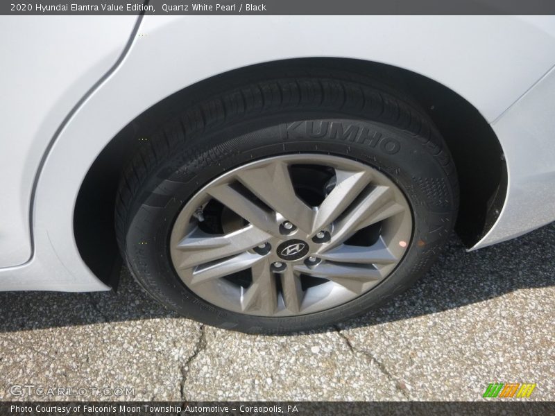 Quartz White Pearl / Black 2020 Hyundai Elantra Value Edition