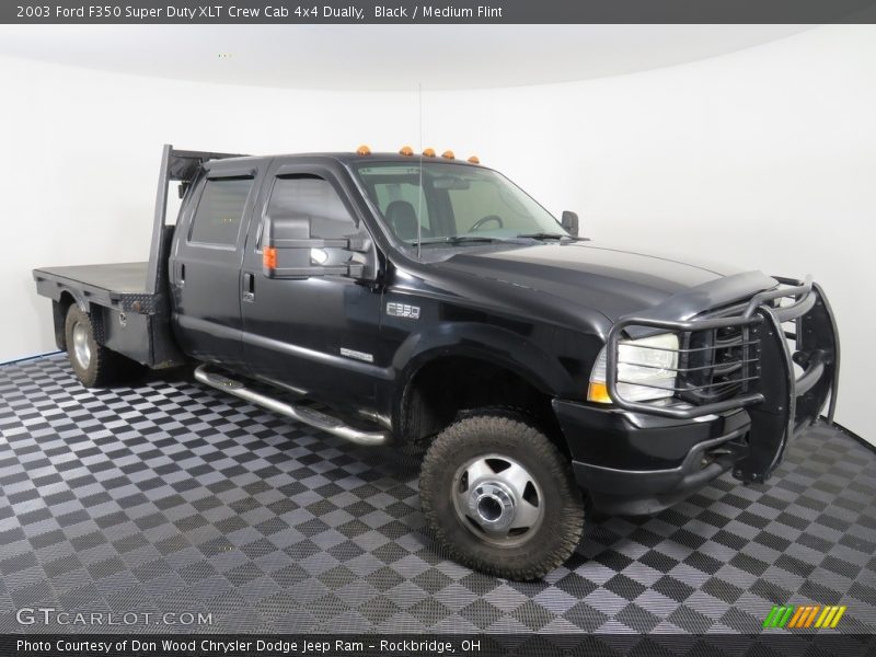 Black / Medium Flint 2003 Ford F350 Super Duty XLT Crew Cab 4x4 Dually