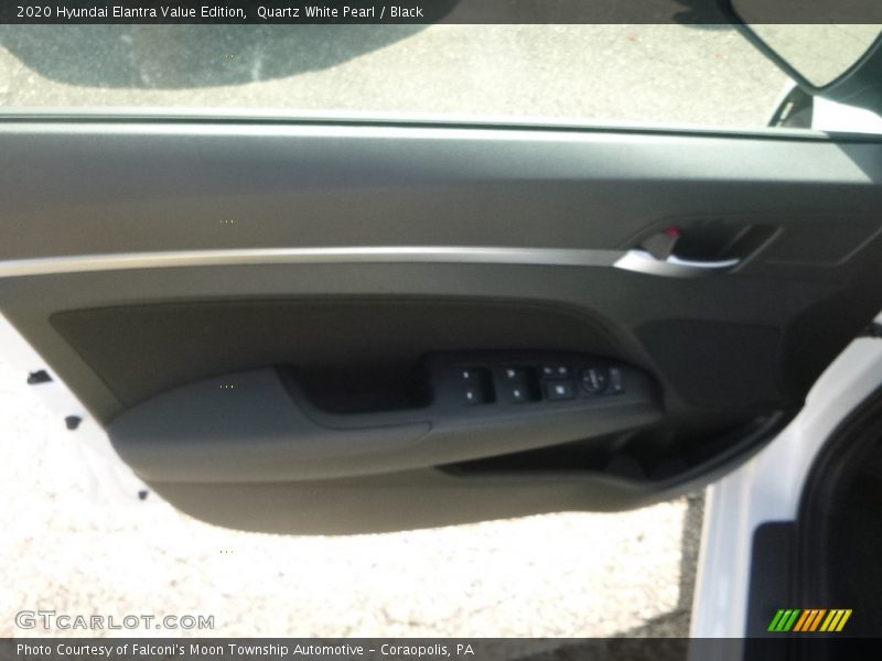 Quartz White Pearl / Black 2020 Hyundai Elantra Value Edition