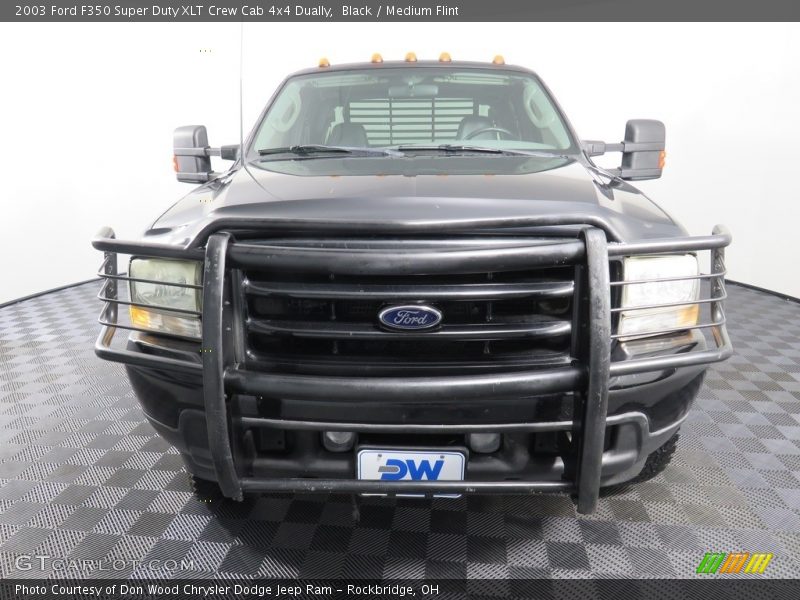 Black / Medium Flint 2003 Ford F350 Super Duty XLT Crew Cab 4x4 Dually