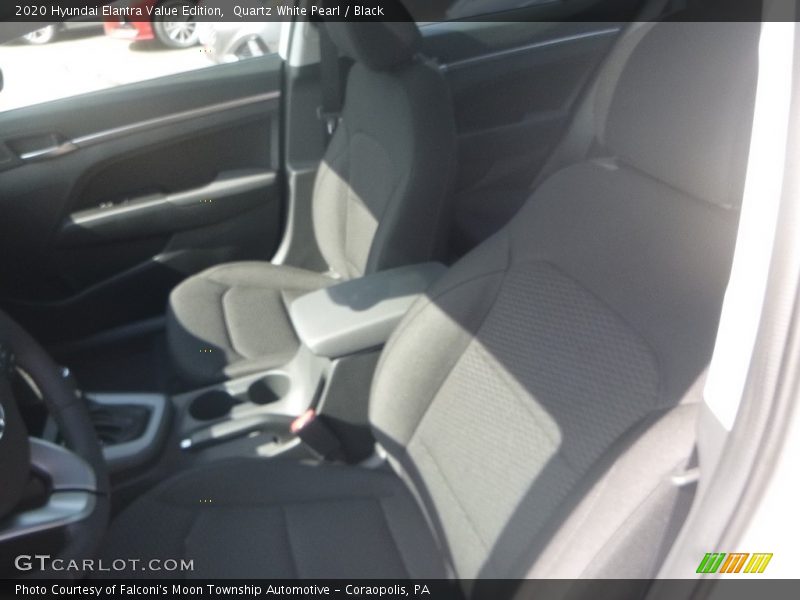 Quartz White Pearl / Black 2020 Hyundai Elantra Value Edition