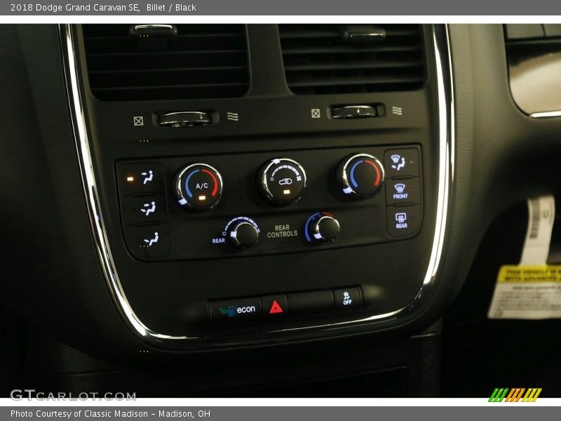 Billet / Black 2018 Dodge Grand Caravan SE